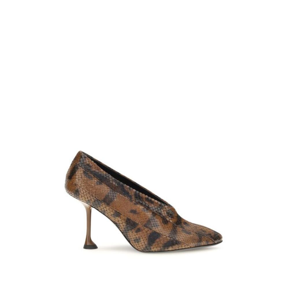 Proenza Schouler Brown Calf Leather Bos Taurus High Heel Women's Pumps